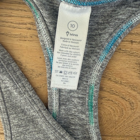 Ivivva Heather Gray Racerback Tank - Picture 2 of 10